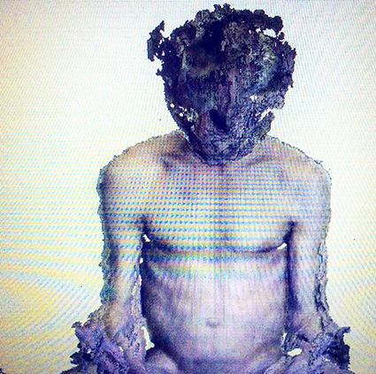 Interrupted 3D scan by artist Paul Coombs